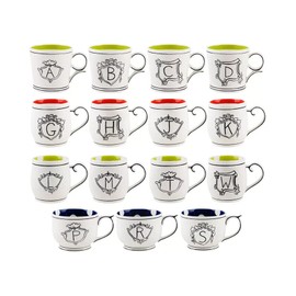 Molly Hatch Home Essentials Molly Hatch Monogram Mugs Collection Letter S
