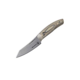 Messermeister Carbon 3.5” Paring Knife - Bohler K110 High Carbon Steel with a Ceramic Stonewash Finish - Resin-Stabilized Wood Handles - Handcrafted in Maniago, Italy