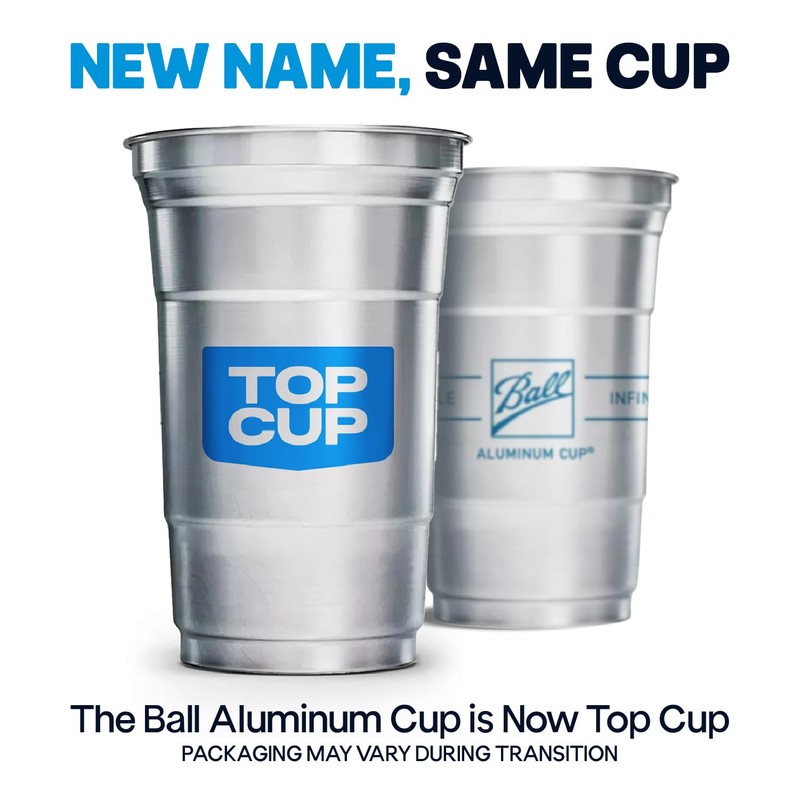 Top Cup by Ball – 16 Ounce, 30 Count, Reusable