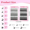 580 Pieces Individual Eyelashes, 8mm 10mm 12mm 14mm 16mm 30D