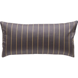 Erwin Müller Satin Cushion Cover, Cushion Cover, 100% Cotton, Yellow/Anthracite, Size 40 x 80 cm, Breathable, Temperature-Regulating, with Zip (Other Colours, Sizes)
