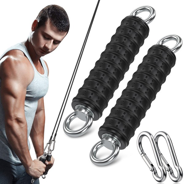 TOBWOLF 2PCS Ergonomic Cable Machine Handles, Exercise Handles Cable Attachments