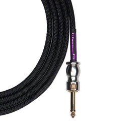 Samgool 20ft Guitar Cable, 1/4 Inch Straight/Straight Instrument Cable, Electric Guitar Cord Guitar Amp Cord for Bass Guitar Amp and Instruments (AG.Fox Black Braided)