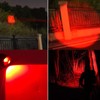 GRABOYY Red LED Flashlight One Mode 350 Yard Red Light