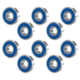 Mini Ball Bearings, 10 Pcs Deep Groove Ball Bearing for Furniture Wheel, Skateboards, Roller Blade Skates (22mm Diameter)