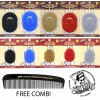 Suavecito Palm Brush - Mustache Finger Comb (Red, Blue, Gold,