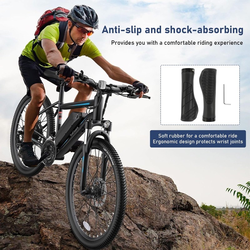 MAJOYLIFE Bicycle Grips 22 mm, Ergonomic Handlebar Grips for MTB,