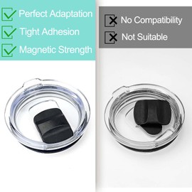 4Pack Magnetic Slider Replacement Block Compatible with YETI Rambler 10 oz, 14oz, 16 oz, 20 oz, 26 oz, 30 oz