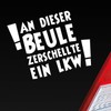 Hellweg Druckerei Car Sticker for Rear Window with German Text