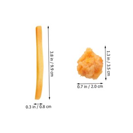 GANAZONO 20pcs Artificial Chicken Nuggets Fake Fried Chicken Model Fake French Fries Strip for Kitchen Decor Food Model Market Display Props