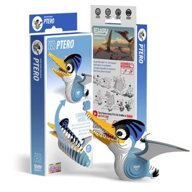 Eugy Pterodactyl Dinosaur 3D Puzzle, 30 Piece Eco-Friendly Educational Learning Puzzles for Kids 6+