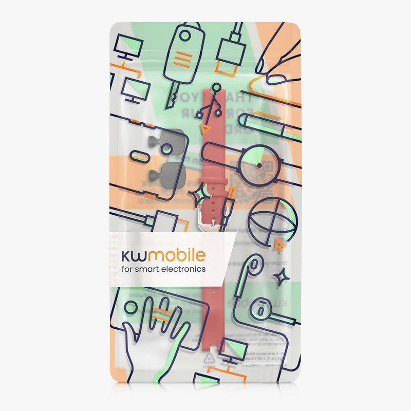 kwmobile Replacement Armband for Garmin Lily Sport - Genuine Leather