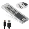 M.2 SSD Transparent Enclosure NGFF USB Adapter, External Hard Drive