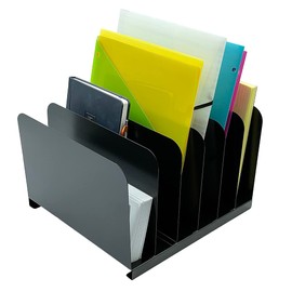 Huron Vertical Desk Organizer, 6 Compartment