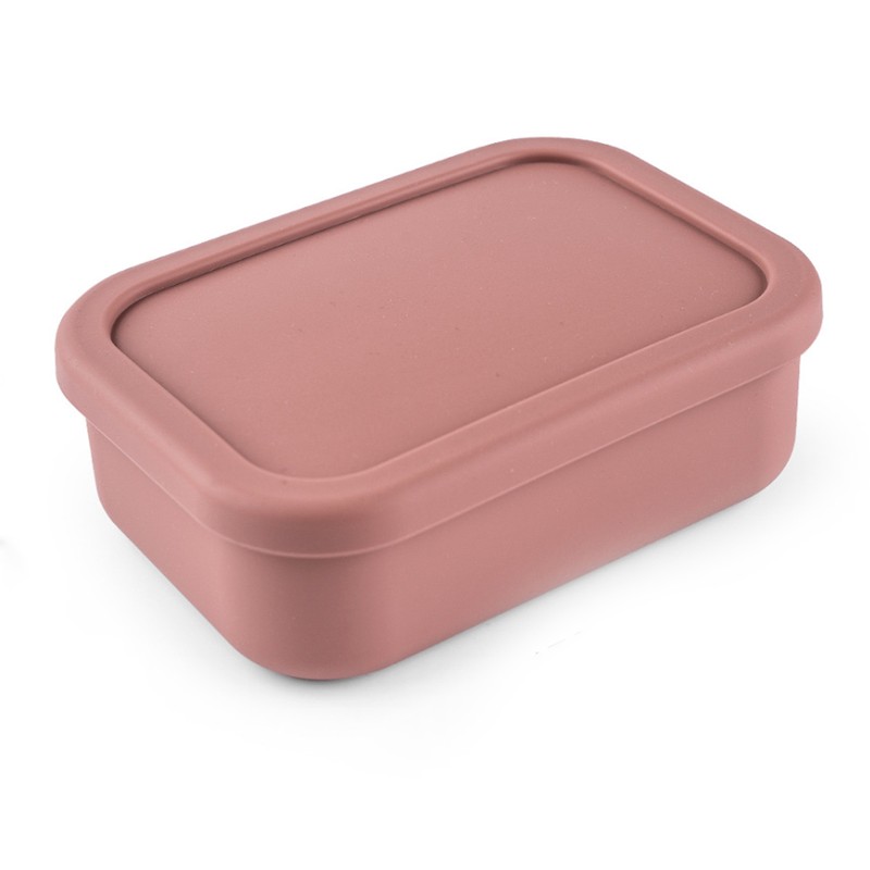 Silicone Bento Lunch Box Portable Reusable 3 Compartment Microwaveable Bento