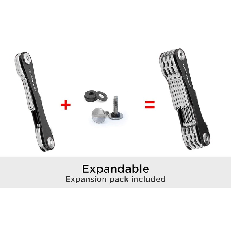 KeySmart - Compact Key Holder and Keychain Organizer (w/Expansion Pack-14