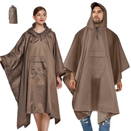 Pablito Rain Poncho, Multi-functional Raincoat, Bicycle, Kappa, 3-Way Rainwear, Outdoors, Work or School, Climbing, Fishing, Camping, Rainwear, Unisex, Lightweight, Waterproof, Tarp, Leisure Sheet,