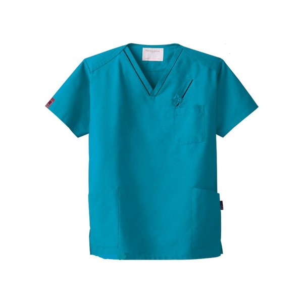 Panton 7003SC Scrub Lab Coat, Medical Top, Unisex, Various Colors, Turquoise