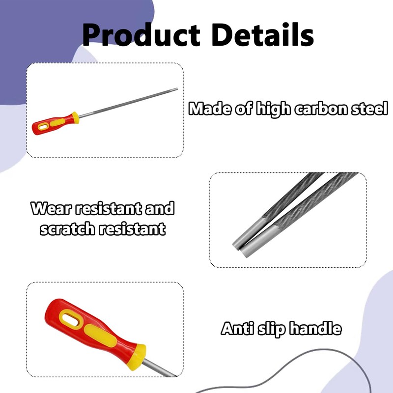 Chainsaw File,3 PCS Chainsaw Files,Professional Round Chainsaw Sharpener for Chainsaw