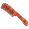 Wooden Fine Tooth Comb for Women Men, Anti-static Detangling Comb