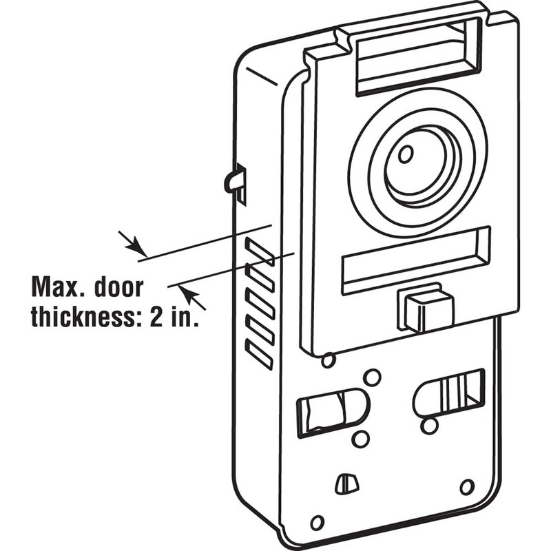 Prime-Line U 10814 200 Degree Door Viewer and Chime (Single