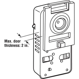Prime-Line U 10814 200 Degree Door Viewer and Chime (Single Pack)