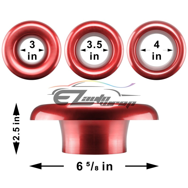 EZAUTO WRAP 4" Black Short Ram Cold Air Intake Turbo