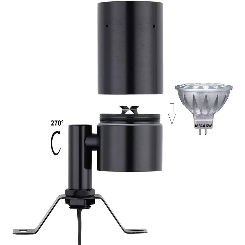 Leelands Landscape Lighting Moonlight,Outdoor Landscape Downlights,Cast Aluminum Low Voltage 12-24