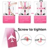 Pack of 6 Luggage Straps with Address Label + 3