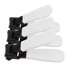 Outanaya 3pcs Nail Clippers Toenail Clipper Toe Nail Clipper Ergonomic Nail Clipper for Seniors Toe Clippers Cuticle Clippers Nail Tools Fingernail Clipper for Men Metal White
