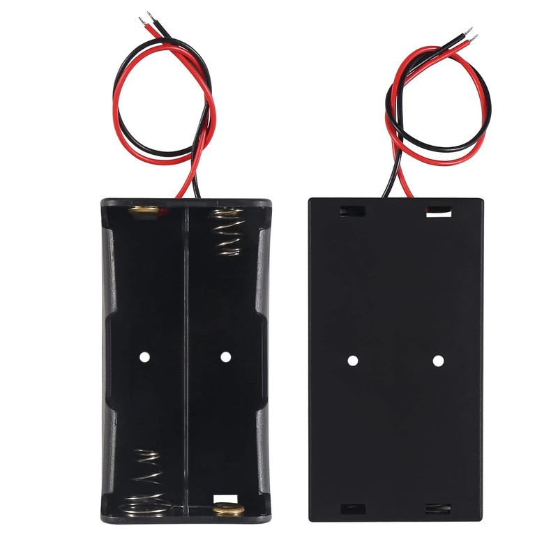 DIANN 10pcs 18650 Battery Holder 2 Slots 3.7V 18650 Battery