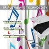 Music Curtains,Colorful Music Equalizer Note Pattern Polyester Fabric Window Treatments