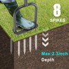 BeneLabel Manual Lawn Aerator Spike Tool with 8 Solid Spikes