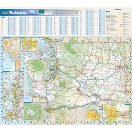 Washington State Wall Map - 20.75" x 18.5" Paper