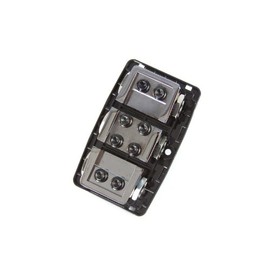KnuKonceptz KNF-36 2 Way 0 Gauge Fused Power Distribution Block 0/4 Gauge Out