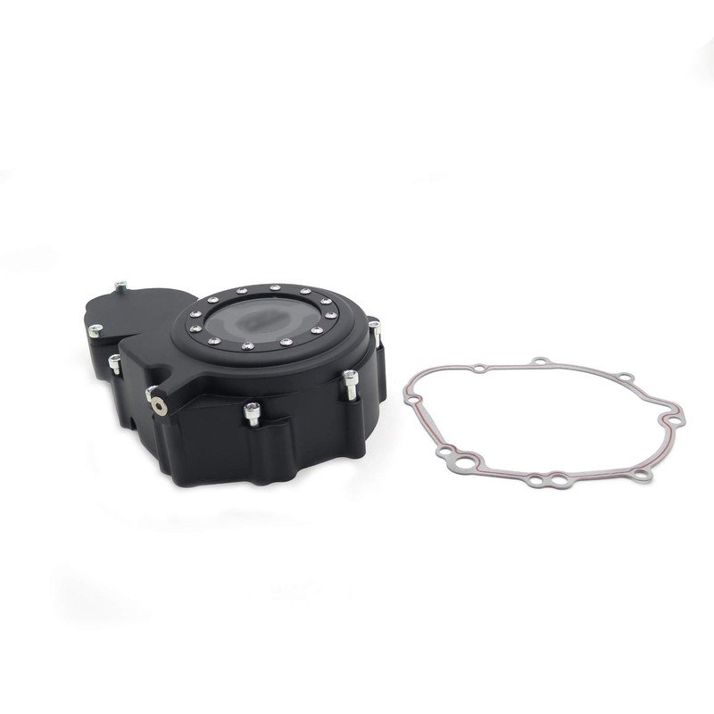 HTTMT MT313-002A- Black Left Engine Stator Cover See Through Compatible