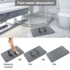 2 Pack Diatomaceous Earth Shower Mat, Stone Bath Mat, Nonslip