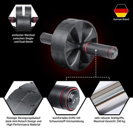 EliteAthlete Abdominal Roller Abdominal Trainer - Abdominal Trainer for Home - Abdominal Trainer - AB Wheel Roller with Padded Knee Mat