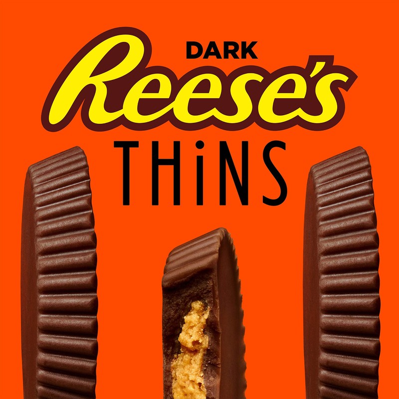 Reese's Thins Peanut Butter Cups Dark Chocolate, 165g/5.8 oz., {Imported