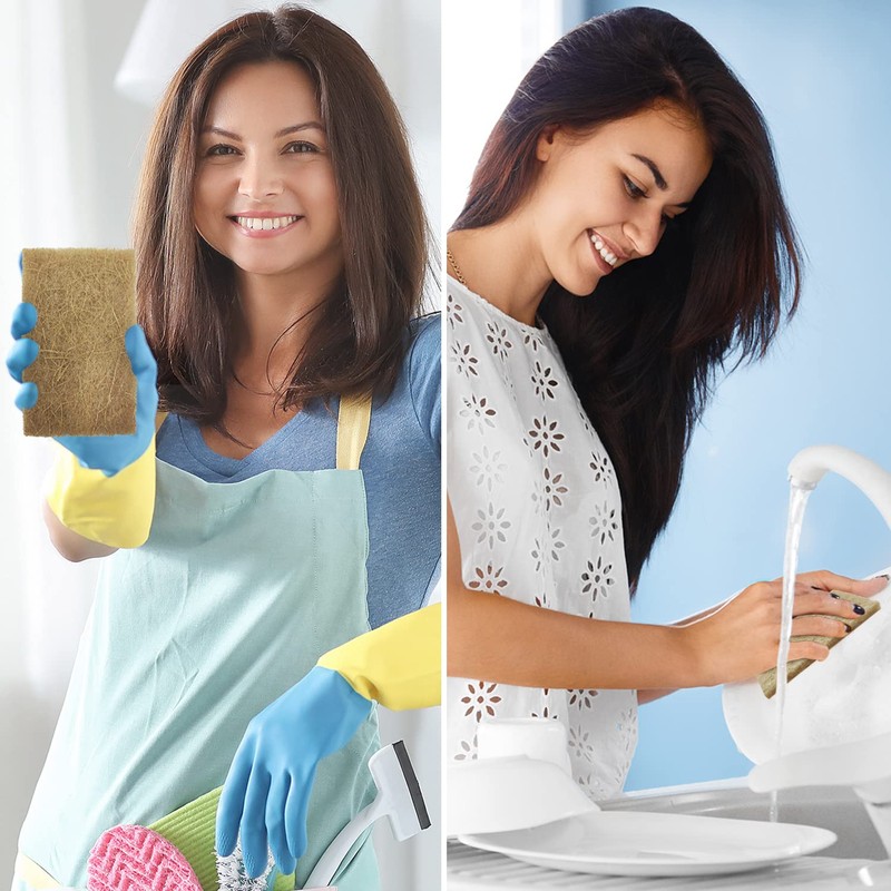 AIRNEX Biodegradable Scrubbing Pads for Dishes - Pack of 24