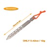 Tripmas Ultralight Titanium Tent Stakes - Anticorrosive Tent Pegs V-Shaped