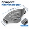 Clip-On Silicone Pot Strainer for Pasta & Vegetables – Flexible