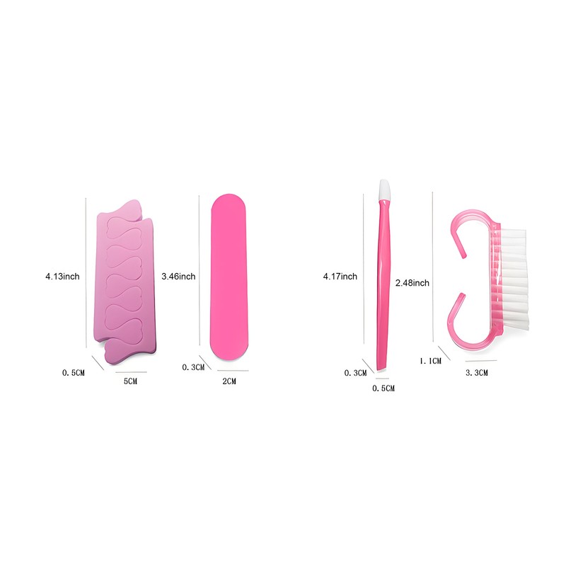 6pcs Manicure & Pedicure Kit – Includes Fingernail Toenail Clipper,