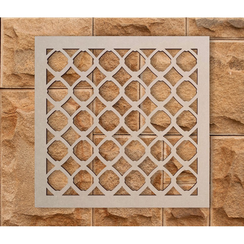 Lattice Panel with a Diamond Lattice Design MDF Home &