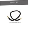 Operitacx 1.5m Solid Flax Rope for Stanchions Crowd Control Barrier