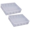 2 Pieces Nail Storage Box Case Nail Organizer Box Case