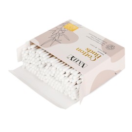 Vaily Bamboo Cotton Buds Pack of 1200 - Sustainable Cleaning Sticks - Lint-Free Ear Sticks - Biodegradable