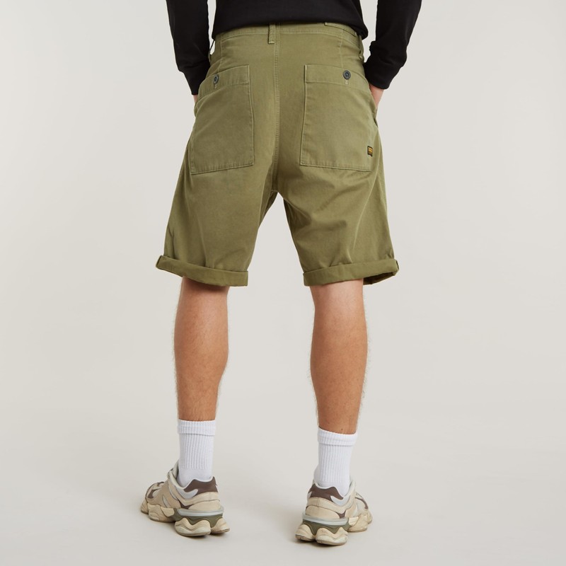 Pleated chino short