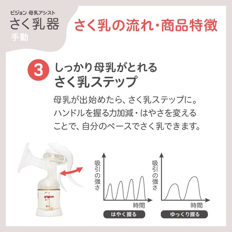 Pigeon Breast Milk Assisted Breastfeeder, Manual, White