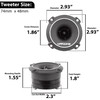 Warzone WZ25TW 2.93-Inch Super Tweeter Speaker, 4 Ohm, 550W Max